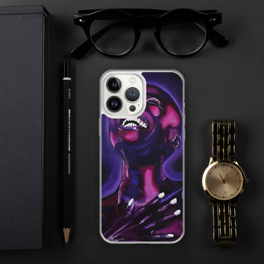 Purple Smile iPhone Case